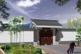 ����ˮ�ھ���Χǽ��ˮ��